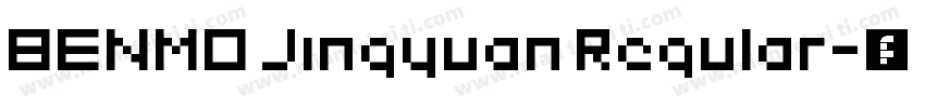 BENMO Jingyuan Regular字体转换